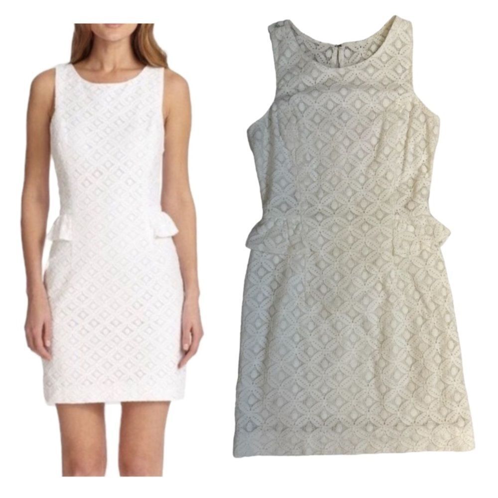 Lilly Pulitzer Lace Abby Peplum Dress Size 00